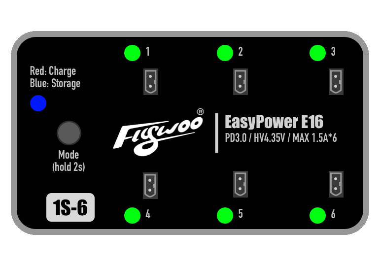 Putting the device in charging mode.